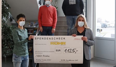 ROHR Spezialfahrzeuge spendet für "helpkids Straubing"