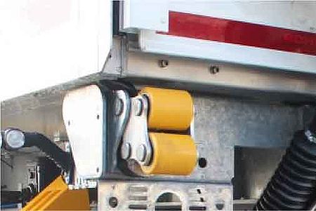 Spring-loaded roller bumpers -